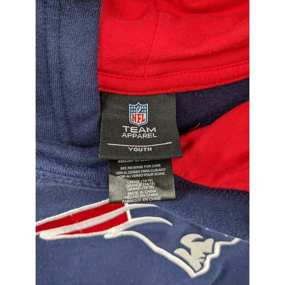 Kids Large New England Patriots Hoodie Sweatshirt NFL Football - Picture 5 of 12